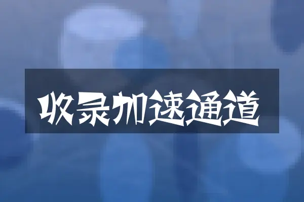 收录加速通道